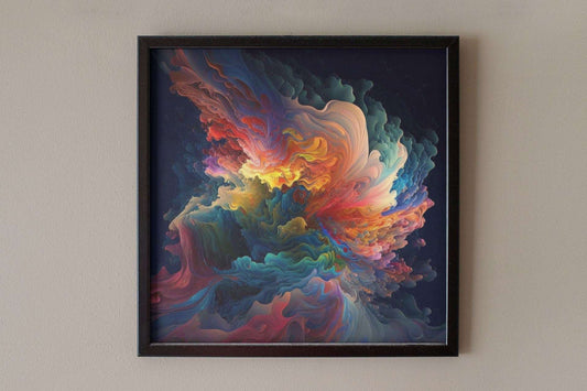 Atmospheric Paint Cloud Art Print - Rock & Roll Prints