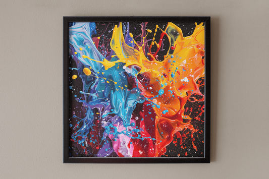 Bold Paint Explosion Art Print - Rock & Roll Prints