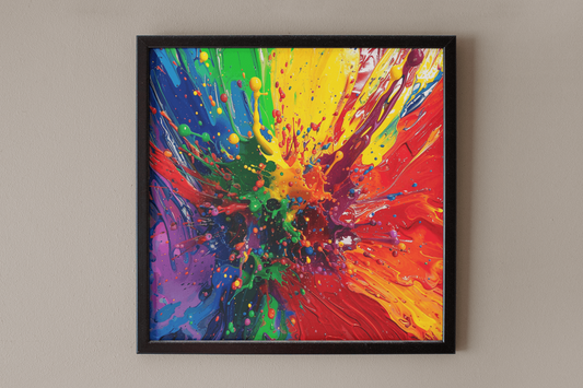 Bold Paint Splash Art Print - Rock & Roll Prints