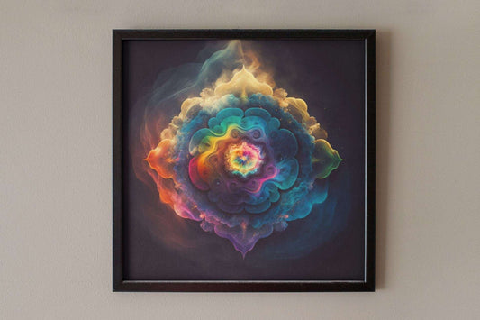 Colorful Mandala Galaxy Art Print - Rock & Roll Prints