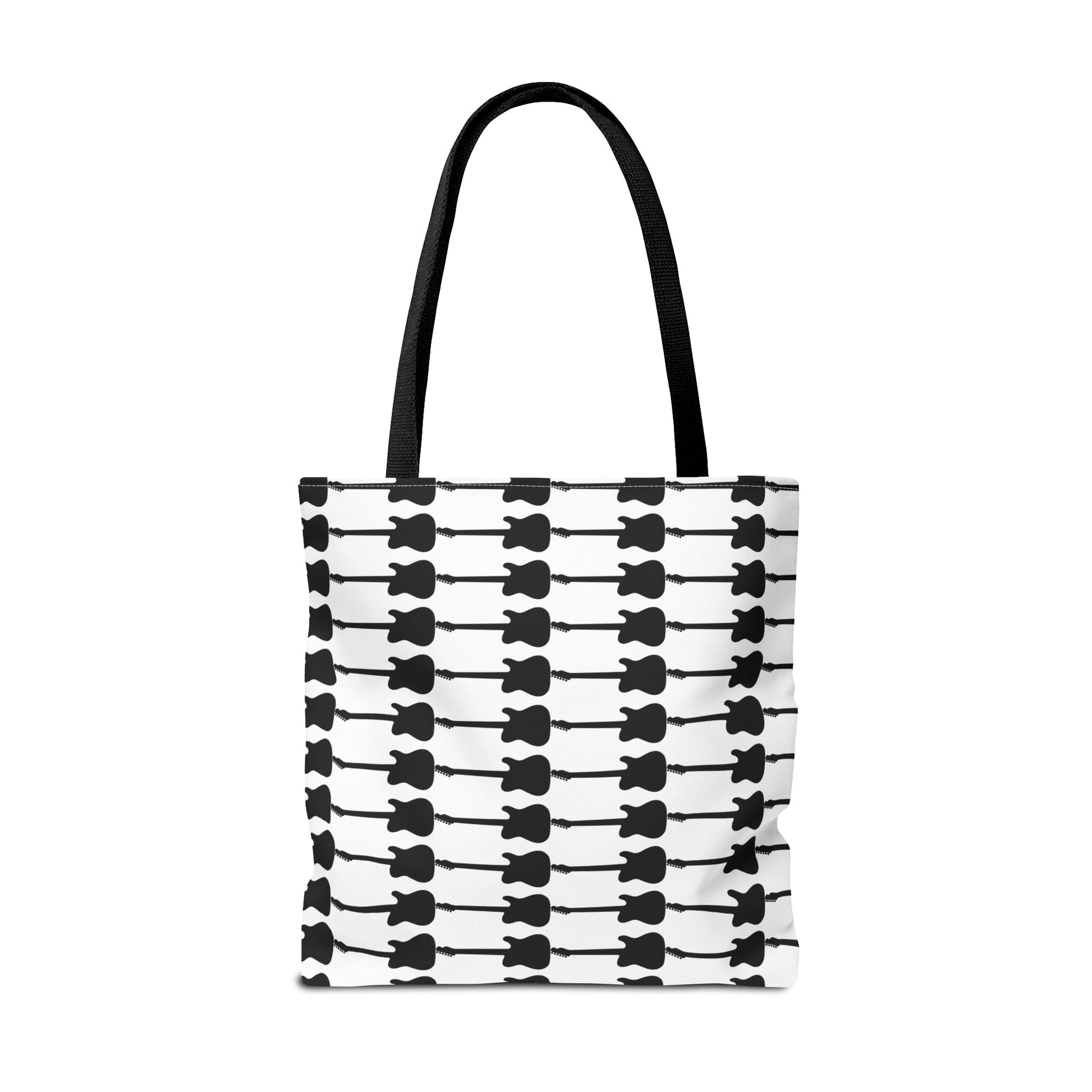 Electric Guitar Horizontal Print Tote Bag Black & White - Rock & Roll Prints