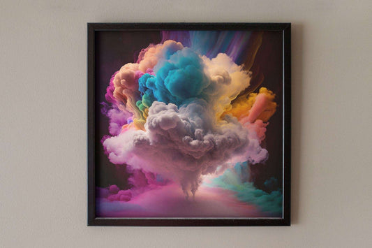 Exploding Pastel Cloud Art Print - Rock & Roll Prints