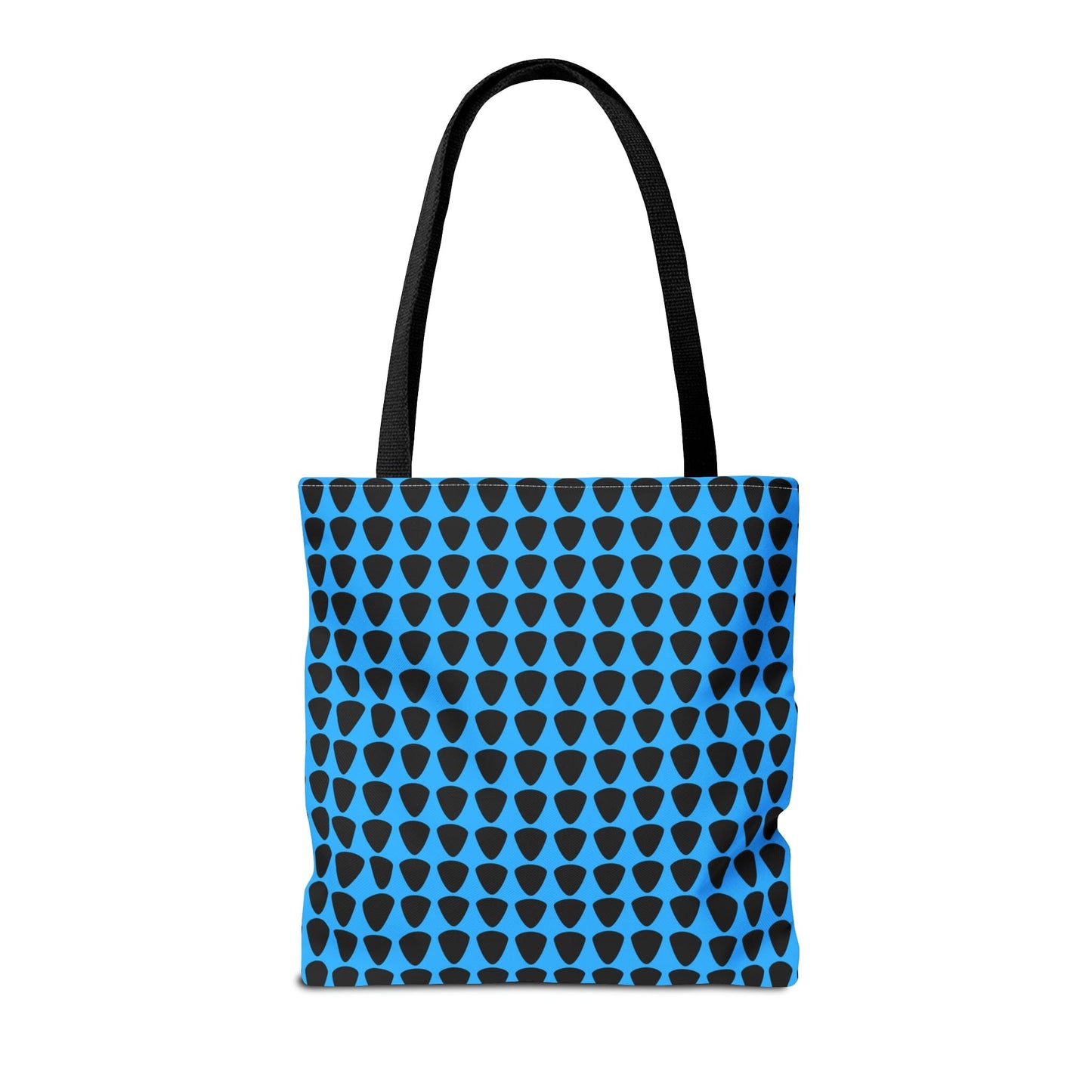 Guitar Picks Plectrums Tote Bag Black & Blue - Rock & Roll Prints