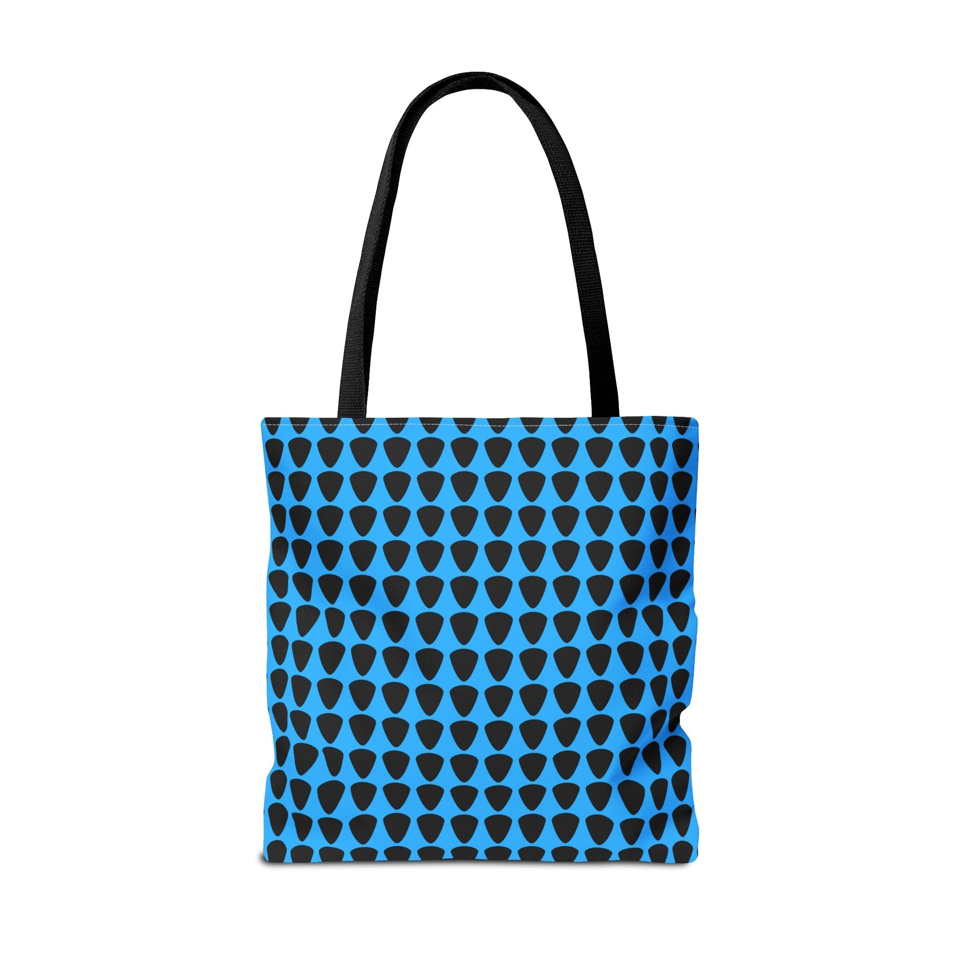 Guitar Picks Plectrums Tote Bag Black & Blue - Rock & Roll Prints