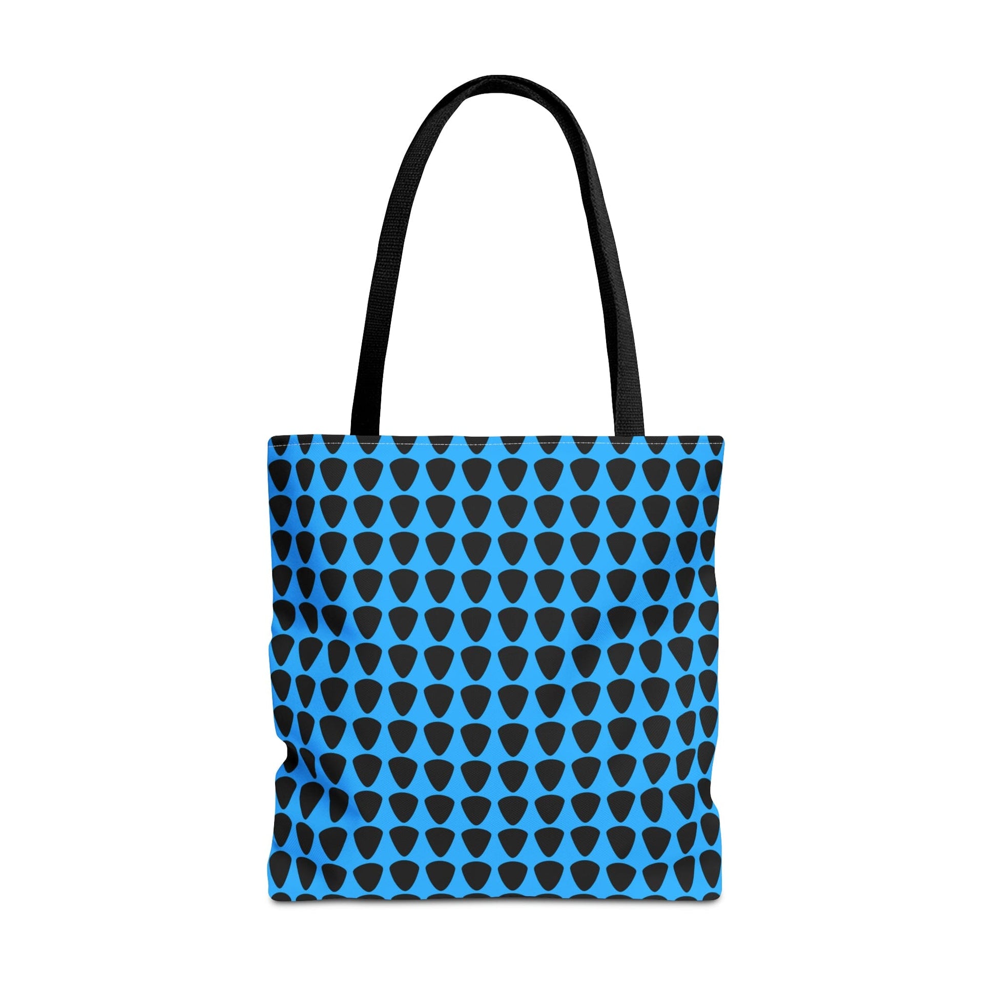 Guitar Picks Plectrums Tote Bag Black & Blue - Rock & Roll Prints