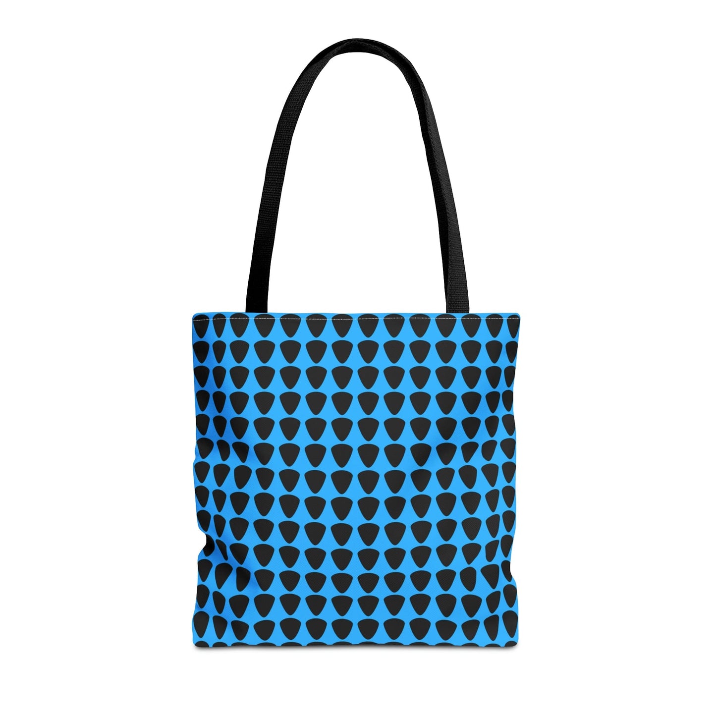 Guitar Picks Plectrums Tote Bag Black & Blue - Rock & Roll Prints