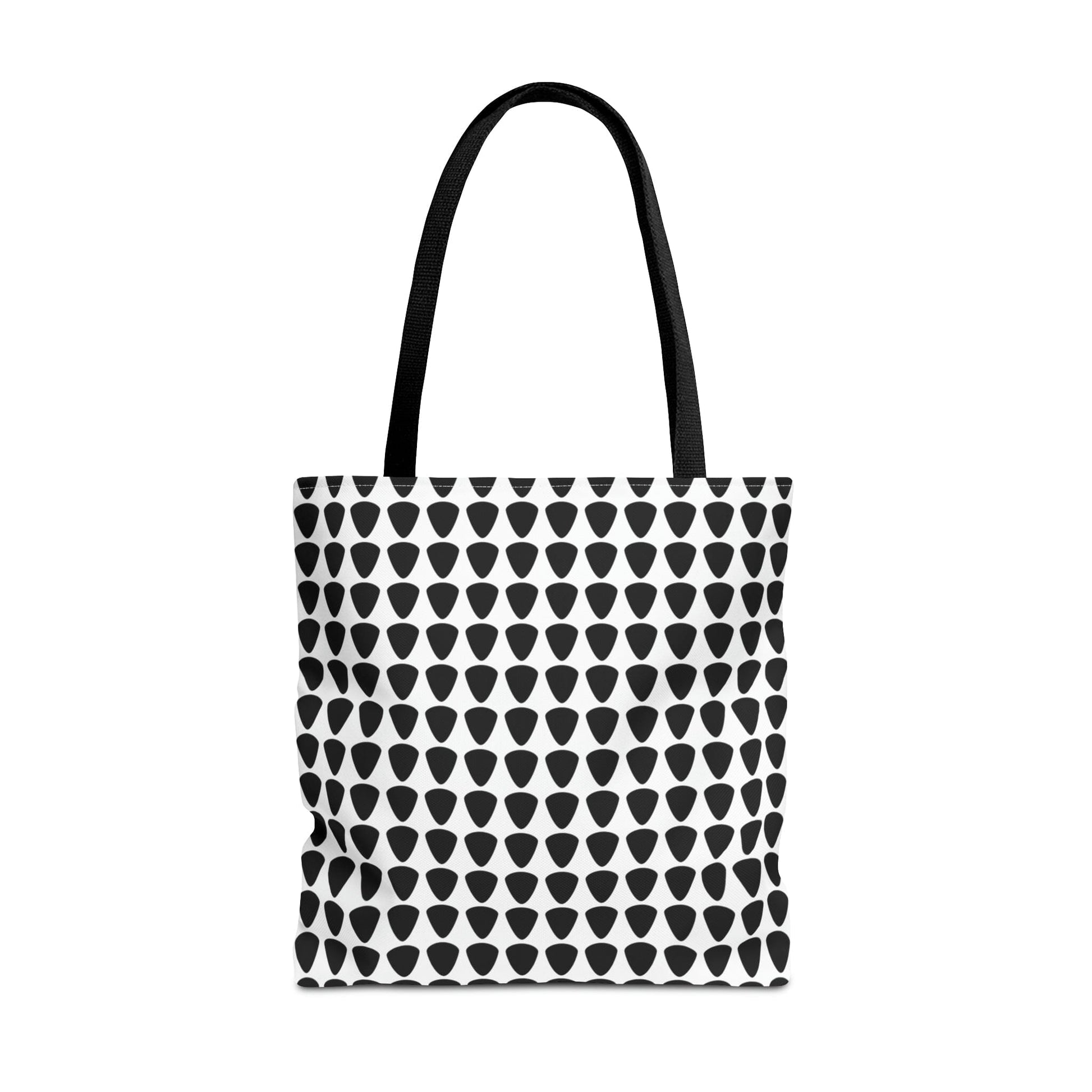 Guitar Picks Plectrums Tote Bag Black & White - Rock & Roll Prints