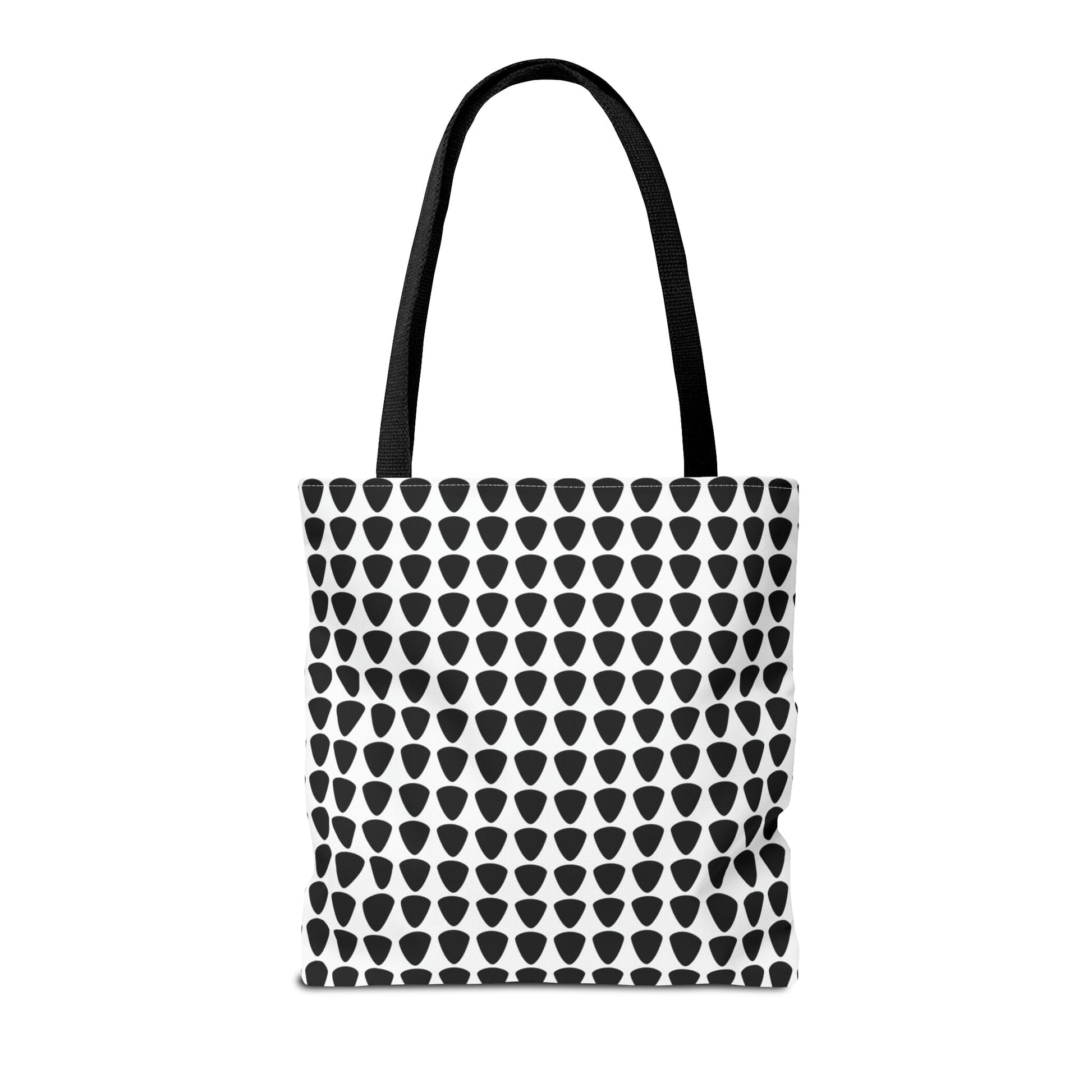 Guitar Picks Plectrums Tote Bag Black & White - Rock & Roll Prints