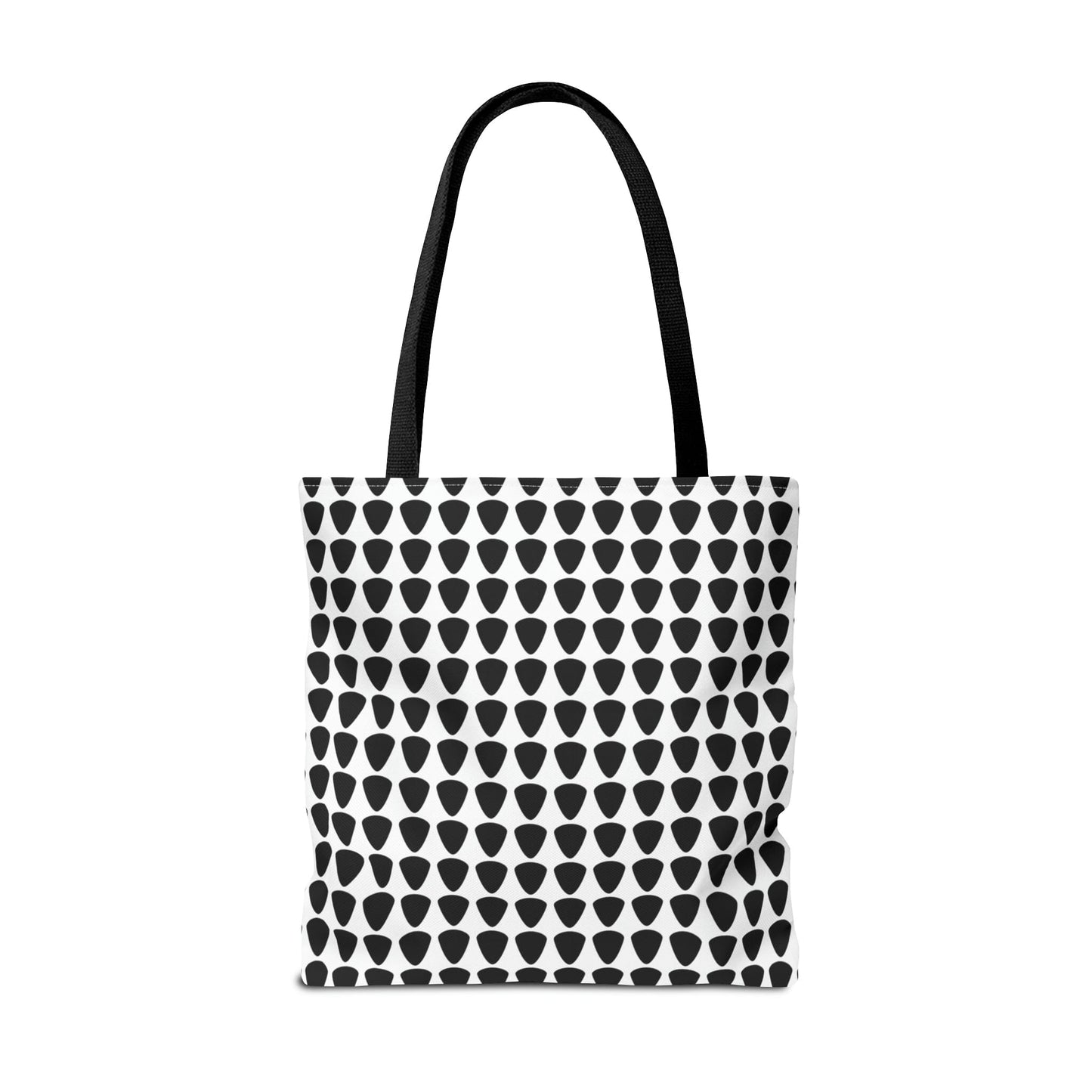 Guitar Picks Plectrums Tote Bag Black & White - Rock & Roll Prints