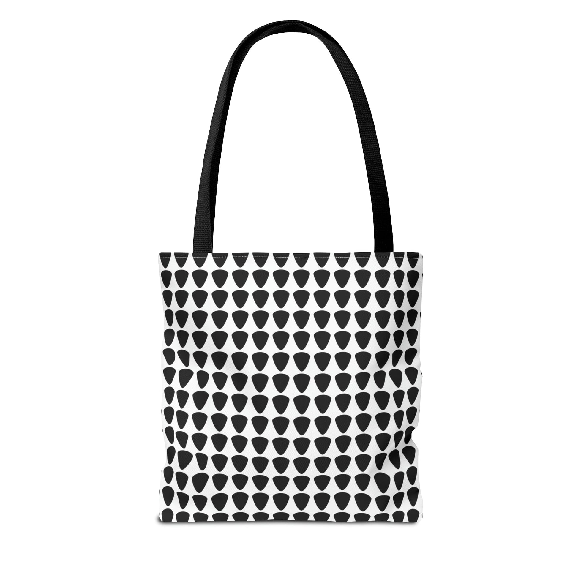 Guitar Picks Plectrums Tote Bag Black & White - Rock & Roll Prints