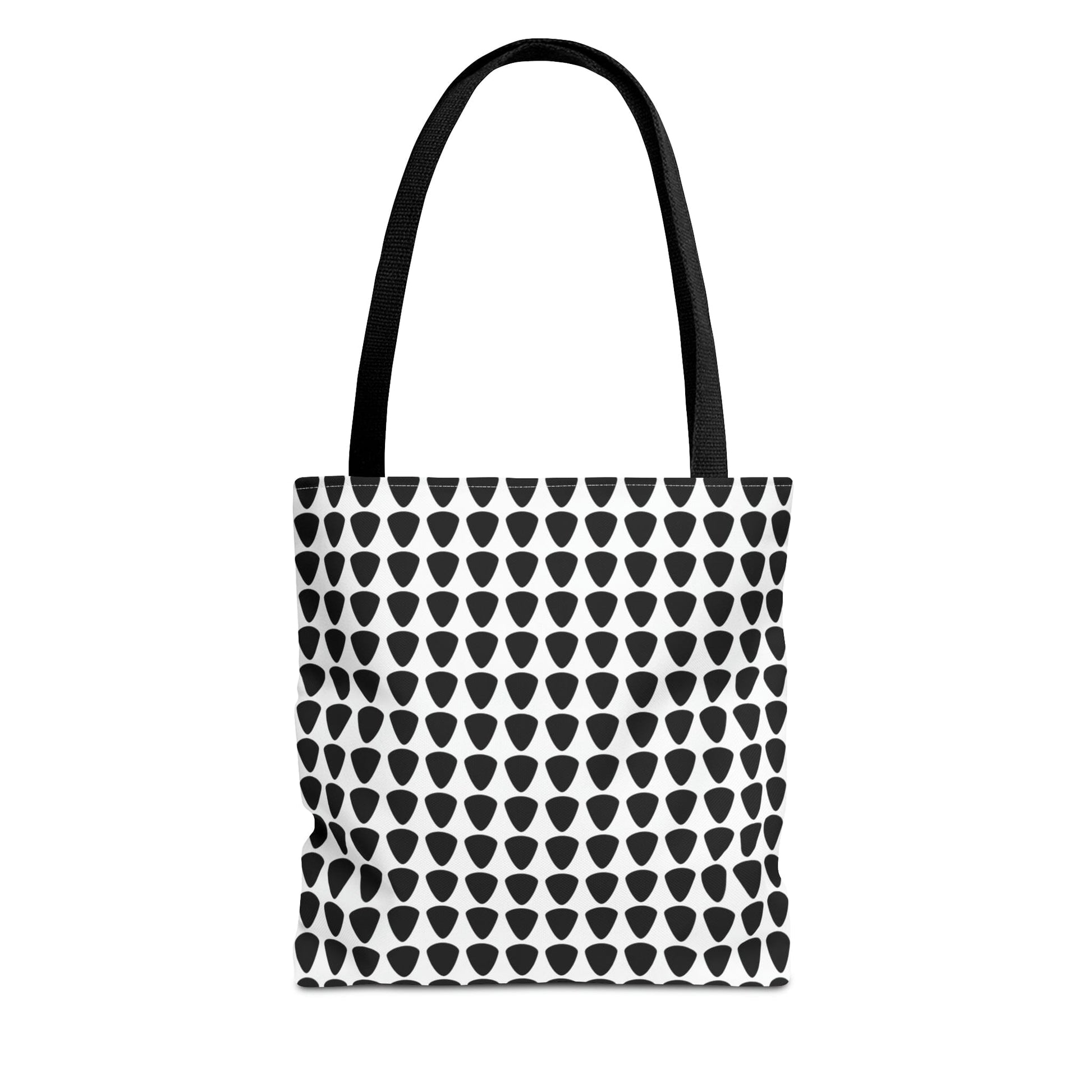 Guitar Picks Plectrums Tote Bag Black & White - Rock & Roll Prints