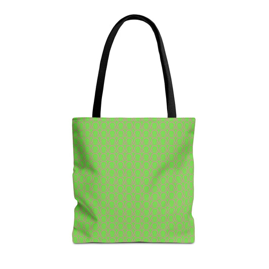 Headphones Tote Bag Pink & Green - Rock & Roll Prints