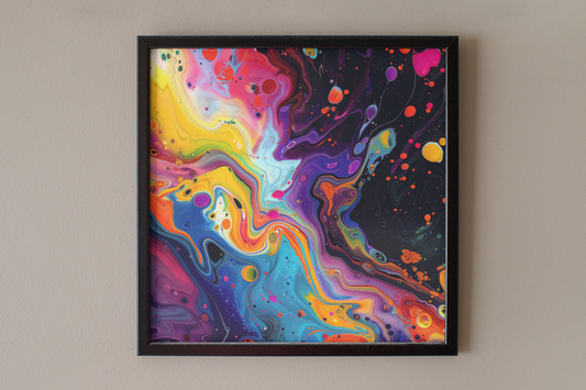 Mixing Psychedelic Colors Art Print - Rock & Roll Prints