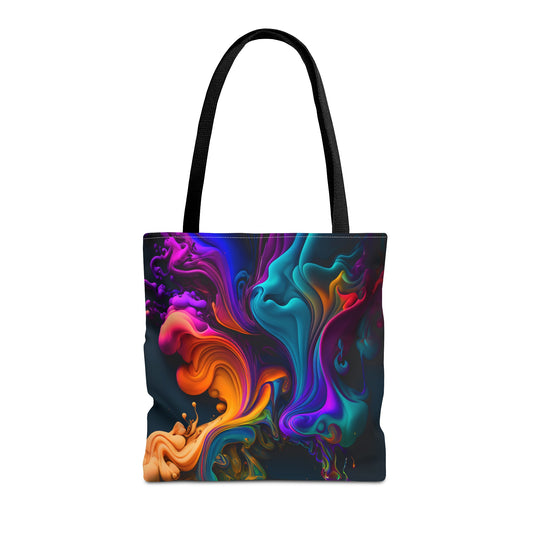 Multicolor Paint Burst Tote Bag - Rock & Roll Prints