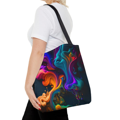 Multicolor Paint Burst Tote Bag - Rock & Roll Prints