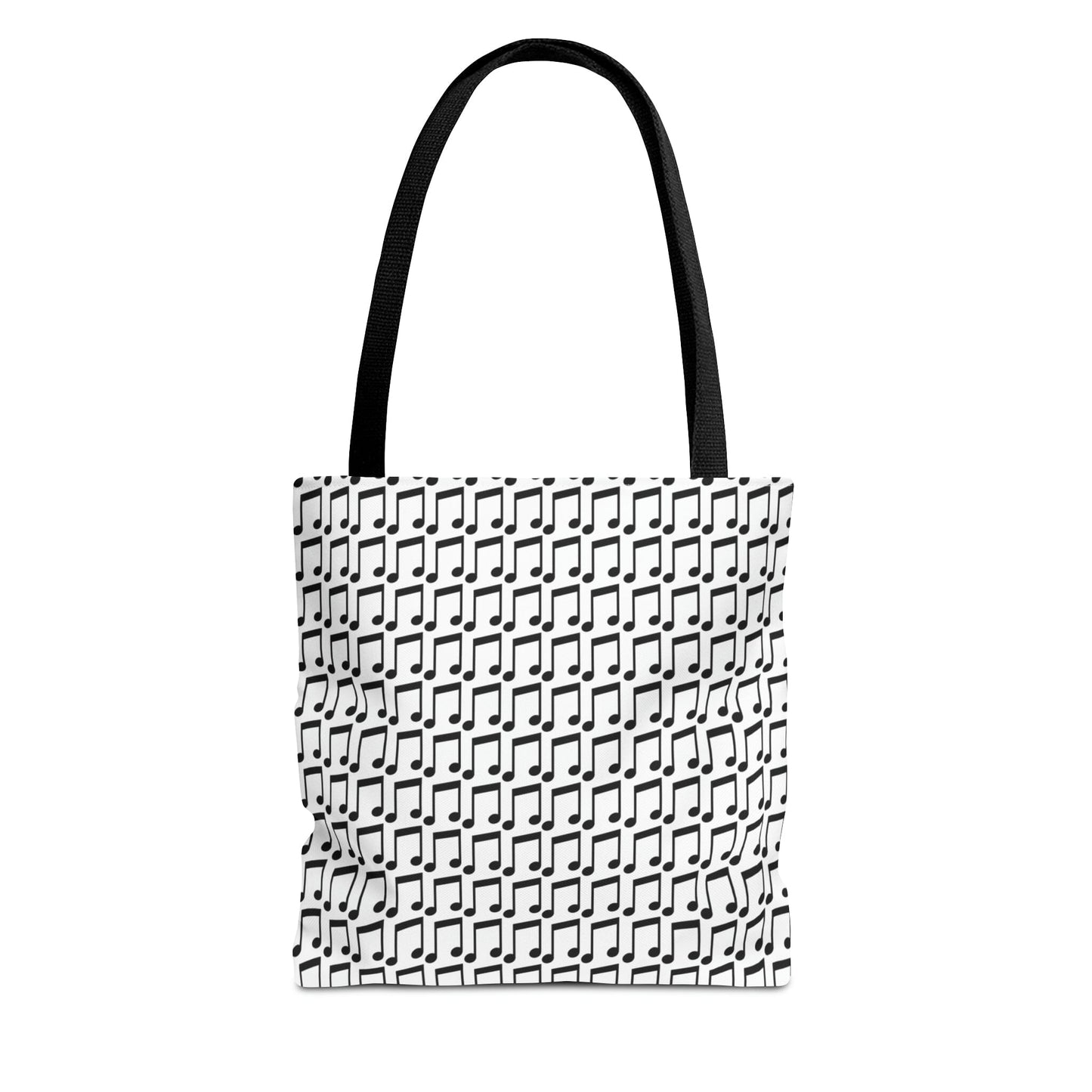 Music Notes Tote Bag Black & White - Rock & Roll Prints