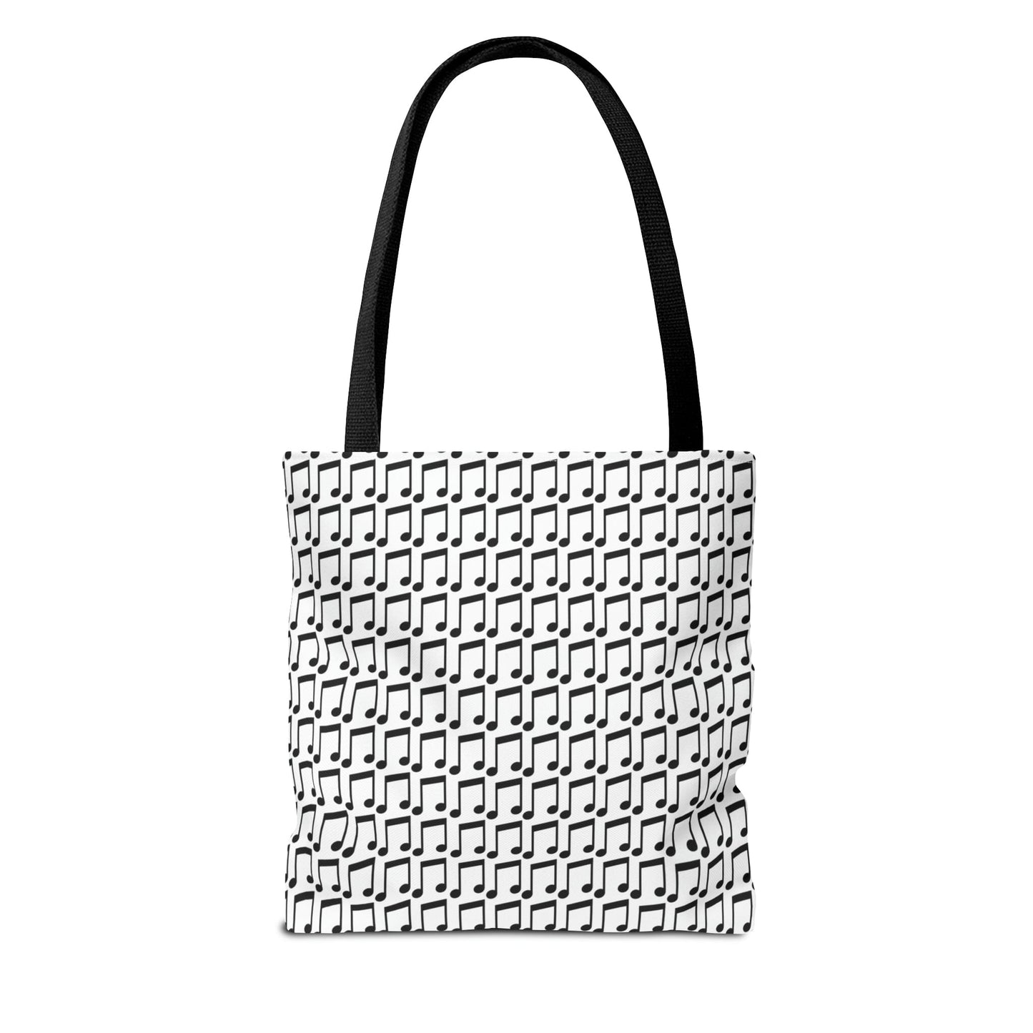 Music Notes Tote Bag Black & White - Rock & Roll Prints