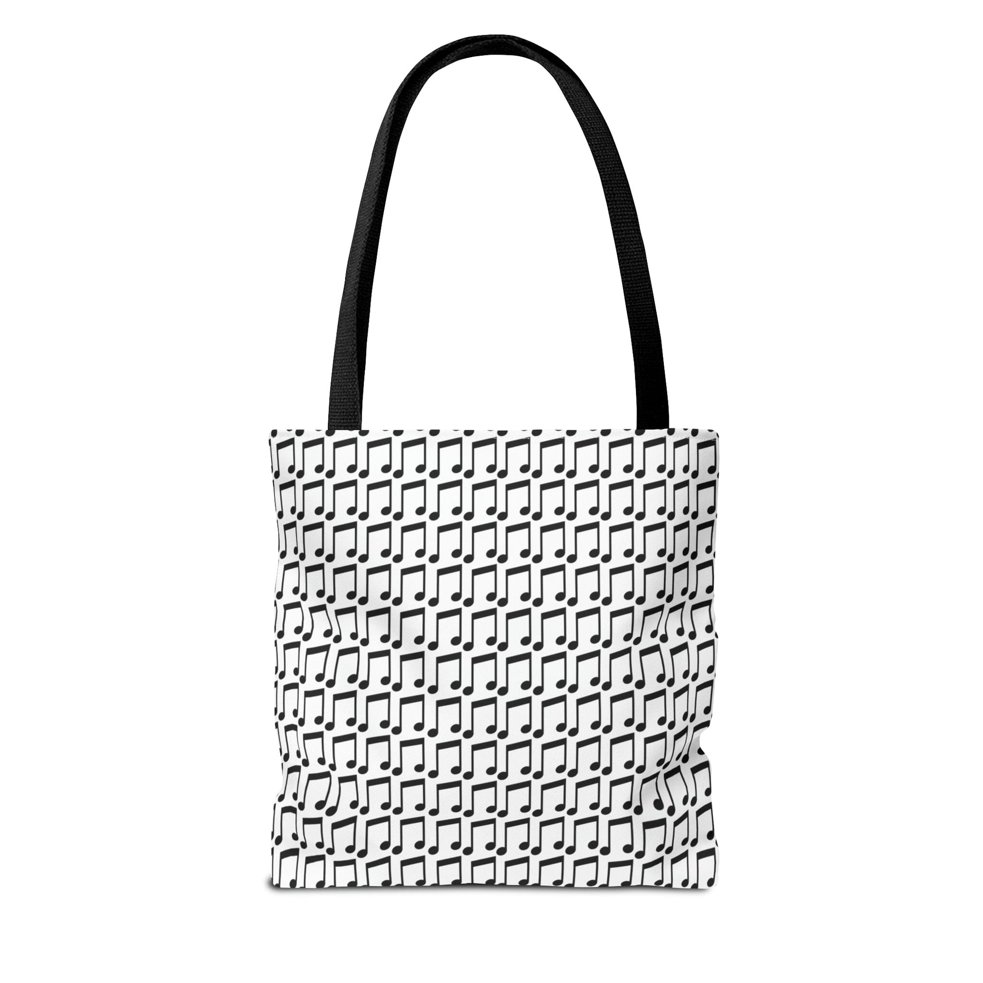 Music Notes Tote Bag Black & White - Rock & Roll Prints