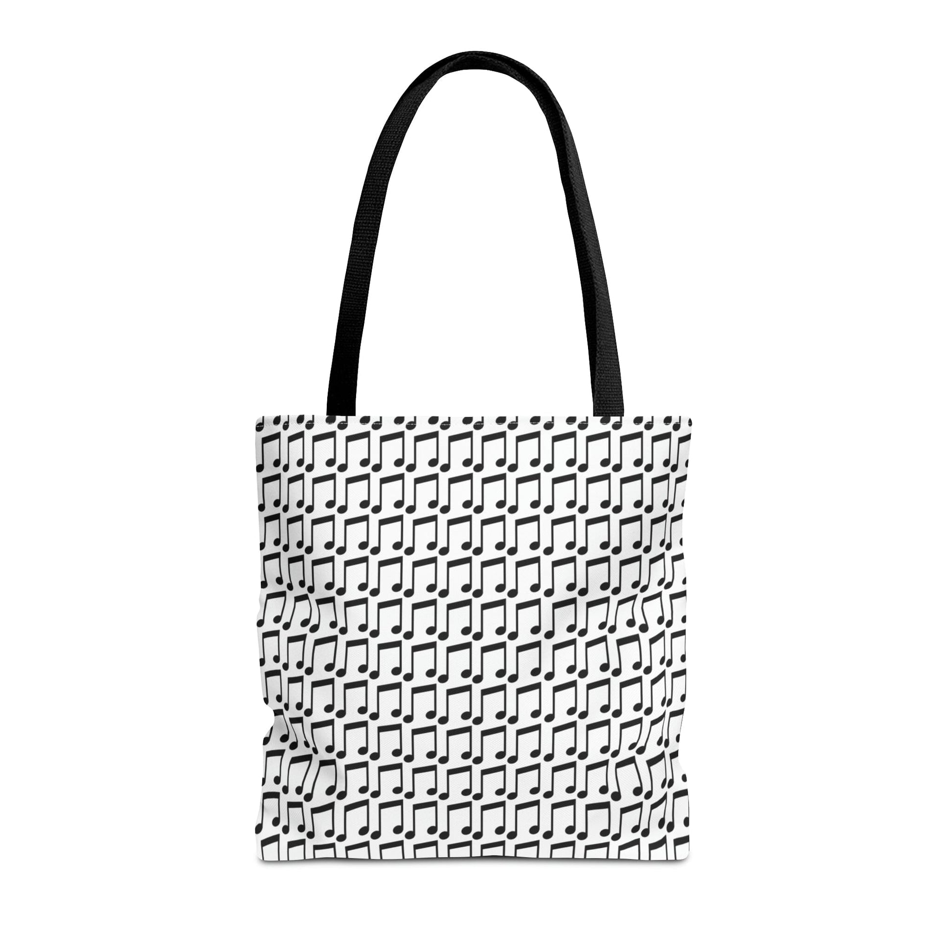 Music Notes Tote Bag Black & White - Rock & Roll Prints