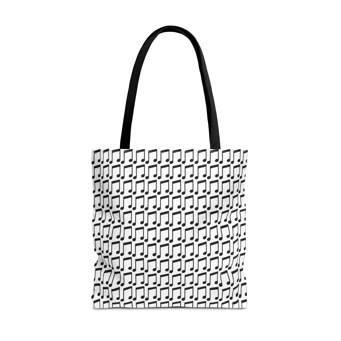 Music Notes Tote Bag Black & White - Rock & Roll Prints