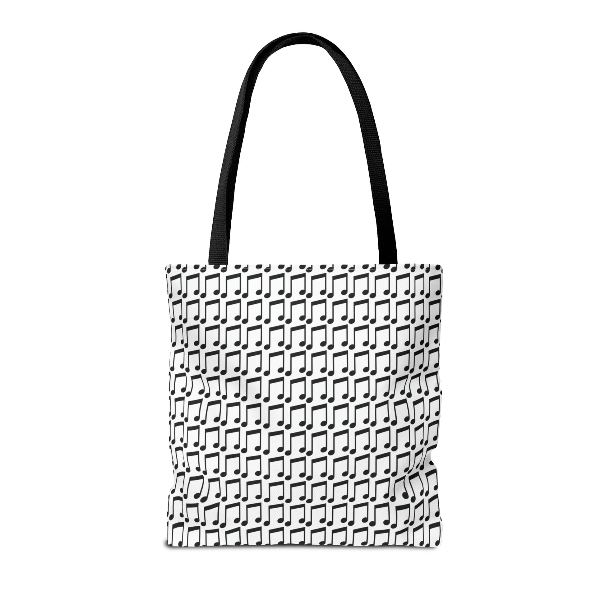 Music Notes Tote Bag Black & White - Rock & Roll Prints