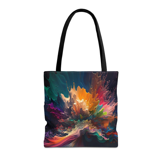 Muted Paint Burst Tote Bag - Rock & Roll Prints