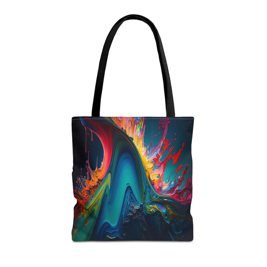 Paint Crashing Wave Tote Bag - Rock & Roll Prints