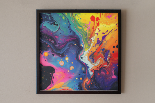 Psychedelic Paint Mix Art Print - Rock & Roll Prints