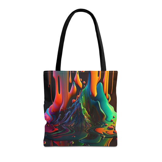 Reflective Metal Paint Tote Bag - Rock & Roll Prints