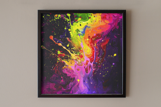 Rising Paint Explosion Art Print - Rock & Roll Prints