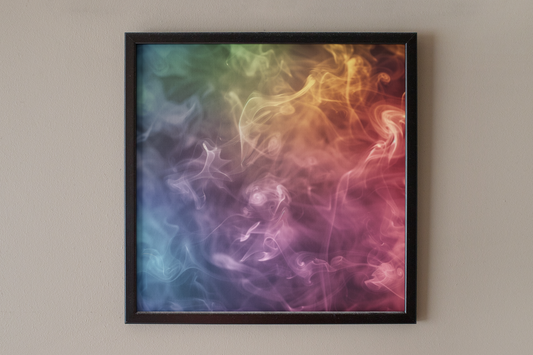 Smokey Psychedelic Rainbow Art Print - Rock & Roll Prints