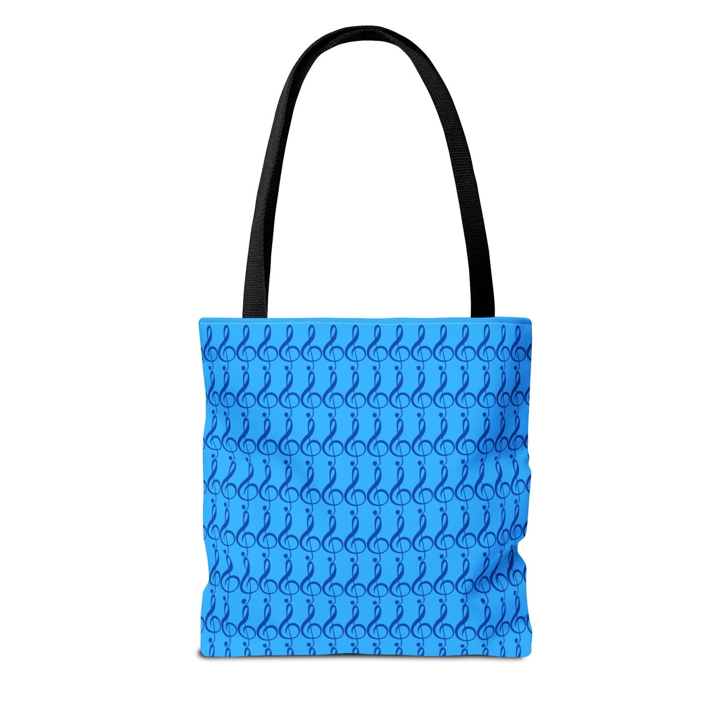 Treble Clef Tote Bag Blue & Navy - Rock & Roll Prints