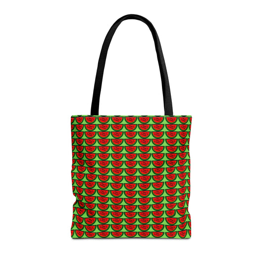 Watermelon Notation Tote Bag Green - Rock & Roll Prints