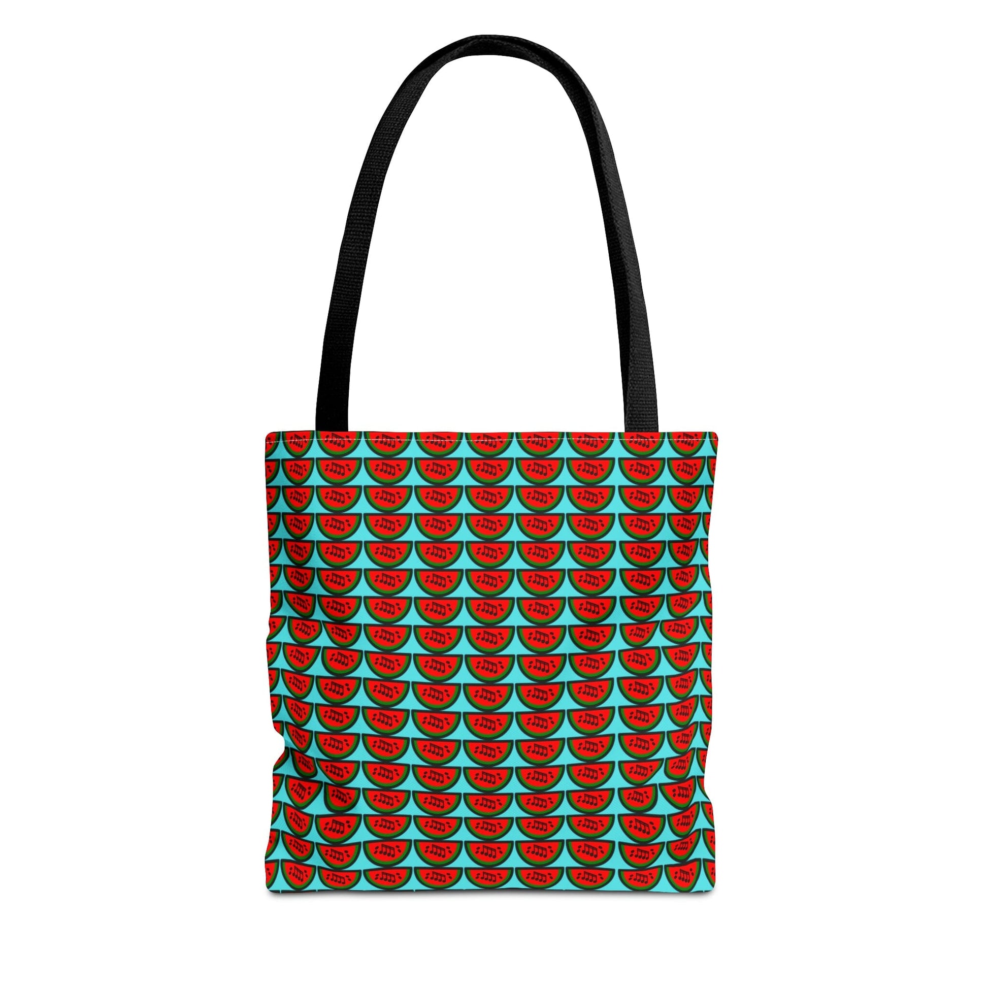 Watermelon Notation Tote Bag Turquoise - Rock & Roll Prints