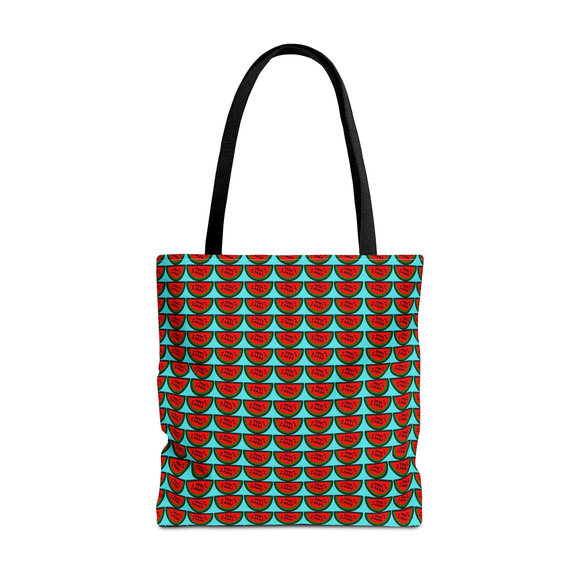 Watermelon Notation Tote Bag Turquoise - Rock & Roll Prints