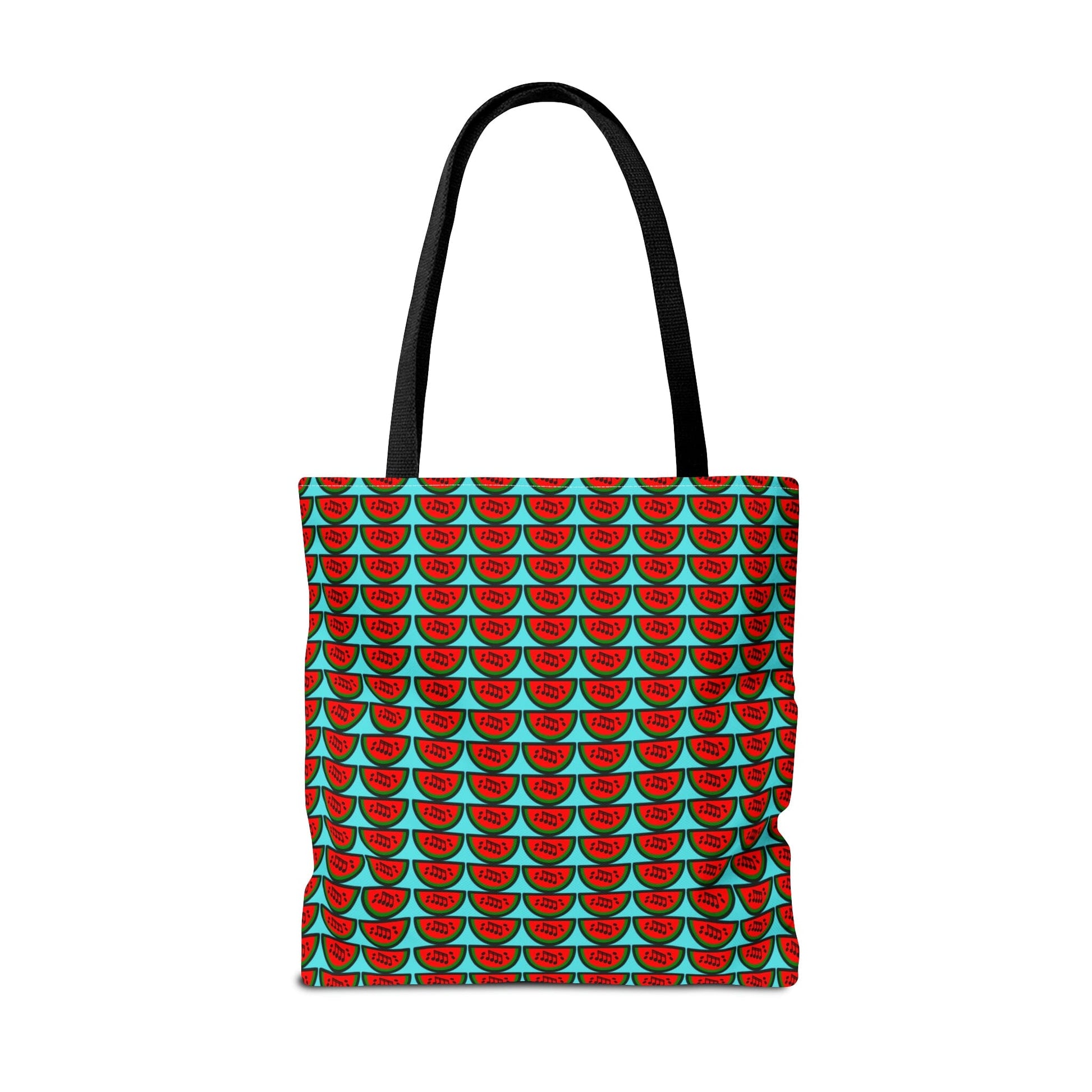 Watermelon Notation Tote Bag Turquoise - Rock & Roll Prints