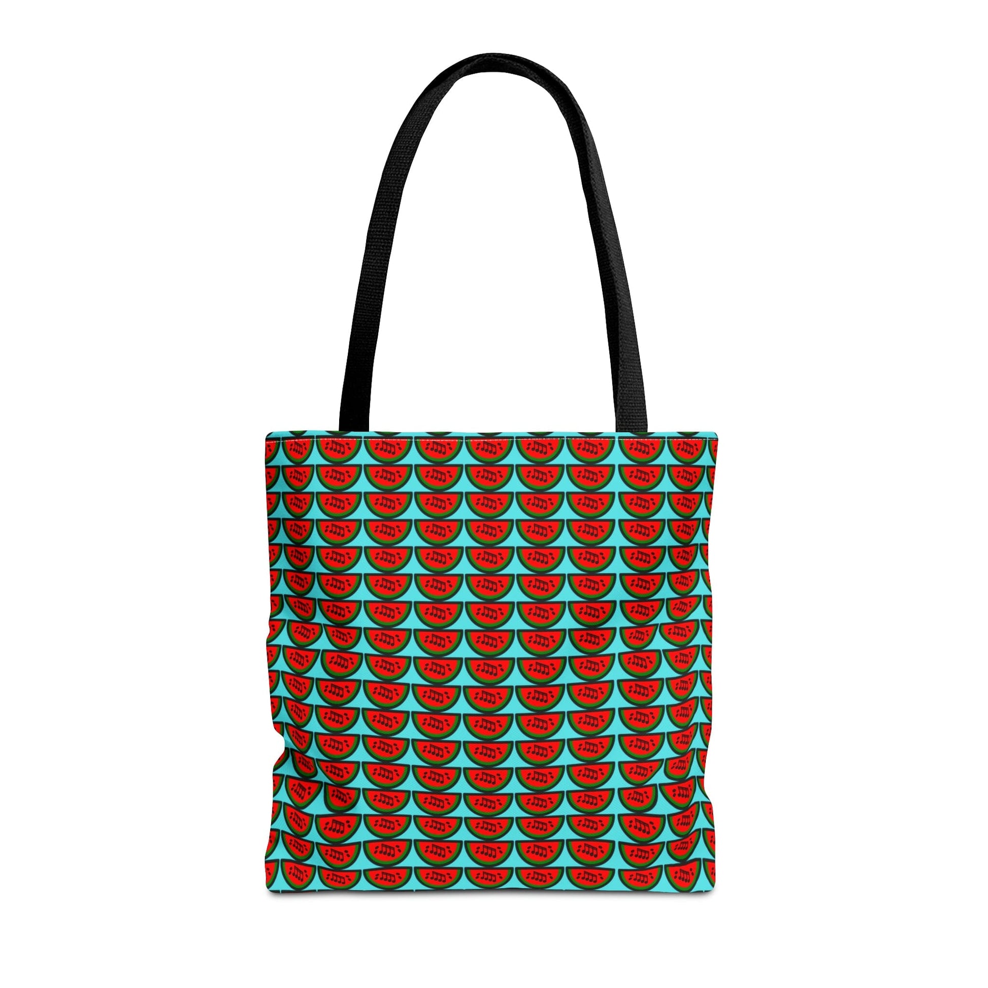 Watermelon Notation Tote Bag Turquoise - Rock & Roll Prints