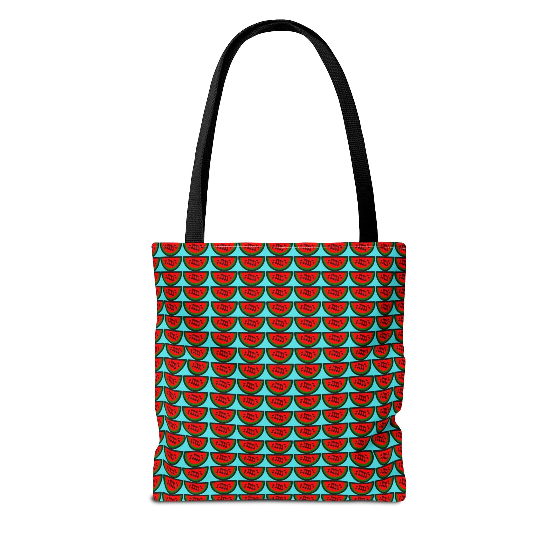 Watermelon Notation Tote Bag Turquoise - Rock & Roll Prints