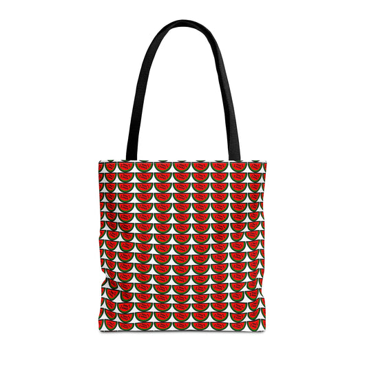 Watermelon Notation Tote Bag White - Rock & Roll Prints