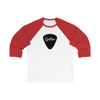 Guitar Pick Plectrum Unisex 3\4 Sleeve Baseball Tee - Rock & Roll Prints