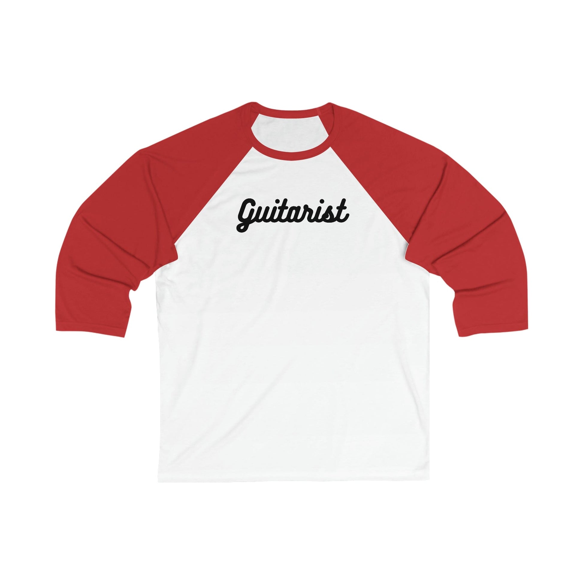 Guitarist Unisex 3\4 Sleeve Baseball Tee - Rock & Roll Prints