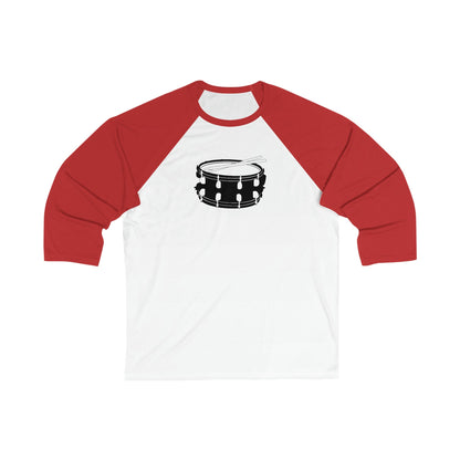 Snare Drum Unisex 3\4 Sleeve Baseball Tee - Rock & Roll Prints