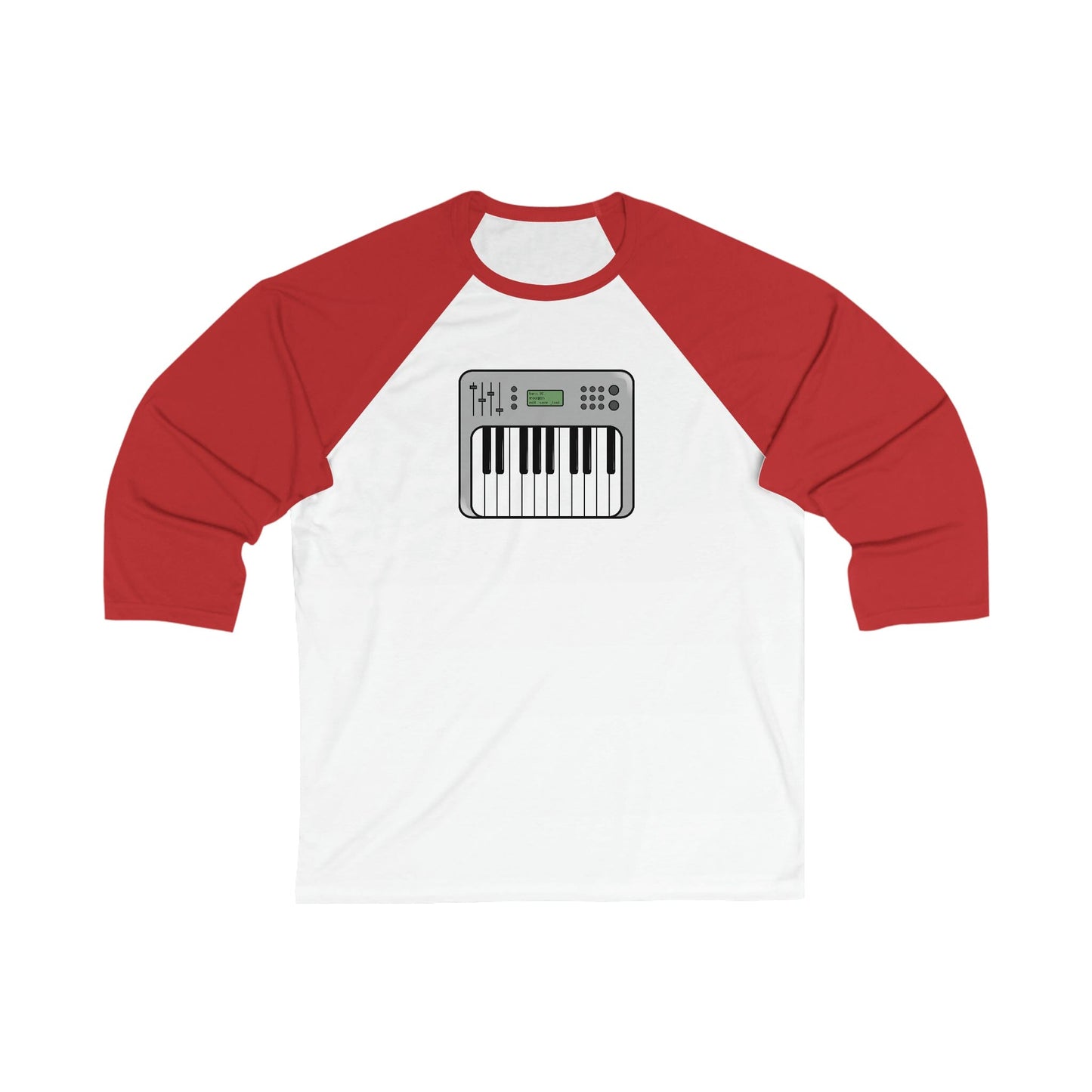 Synthesizer Unisex 3\4 Sleeve Baseball Tee - Rock & Roll Prints