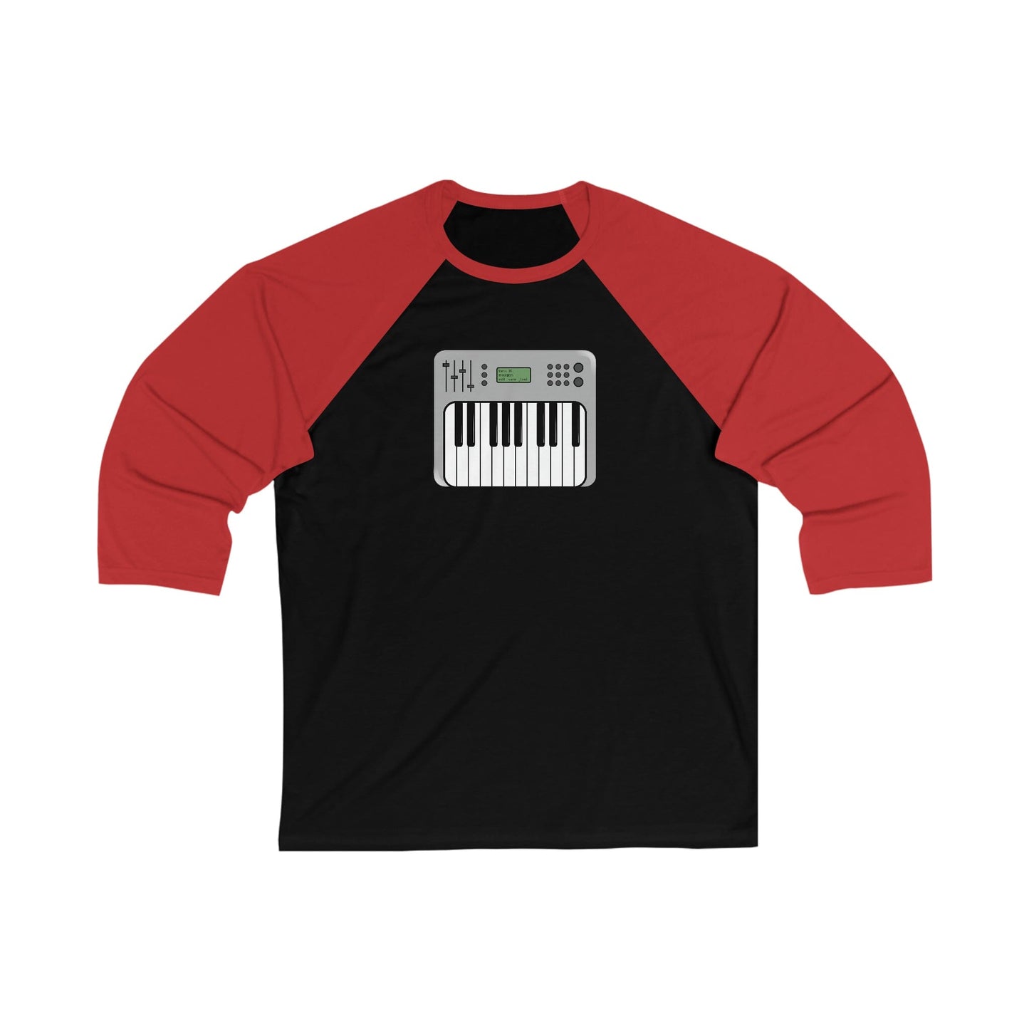 Synthesizer Unisex 3\4 Sleeve Baseball Tee - Rock & Roll Prints