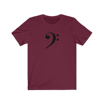 Bass Clef Design Mens Unisex Soft Cotton T-shirt - Rock & Roll Prints