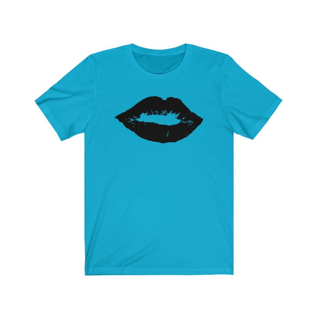 Black Lips Design Mens Unisex Soft Cotton T-shirt - Rock & Roll Prints