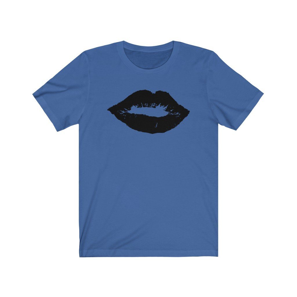 Black Lips Design Mens Unisex Soft Cotton T-shirt - Rock & Roll Prints