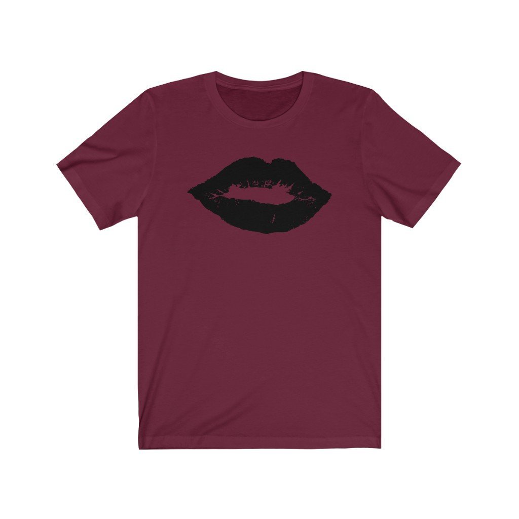 Black Lips Design Mens Unisex Soft Cotton T-shirt - Rock & Roll Prints