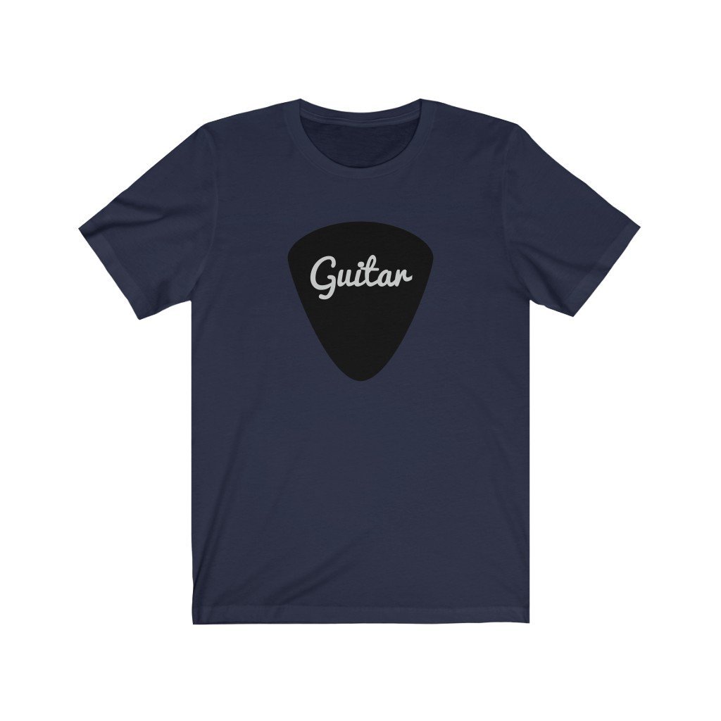 Guitar Pick Design Mens Unisex Soft Cotton T-shirt - Rock & Roll Prints