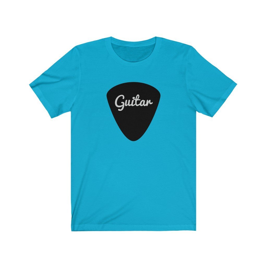 Guitar Pick Design Mens Unisex Soft Cotton T-shirt - Rock & Roll Prints